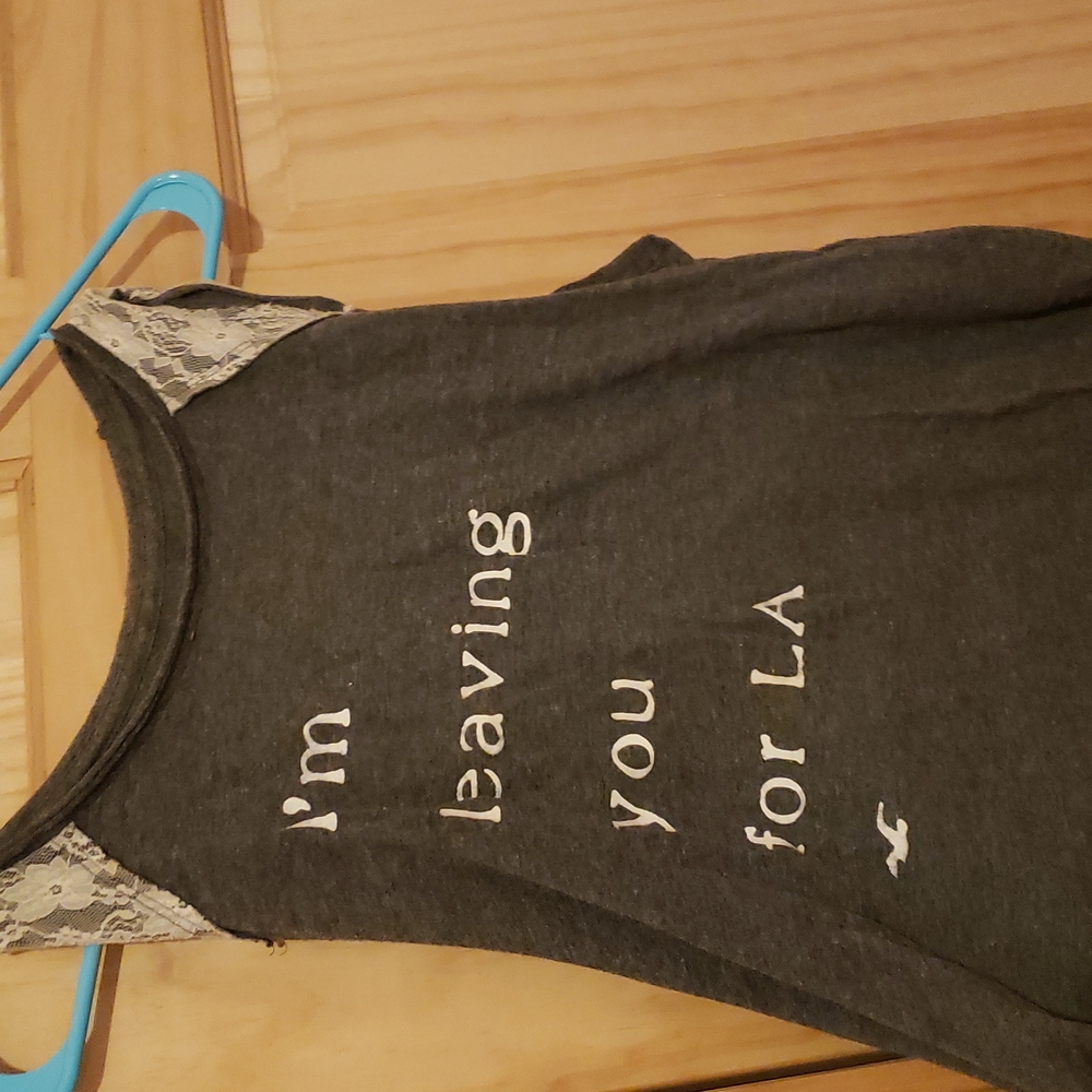 Hollister Beach Lace tank Grey Small
